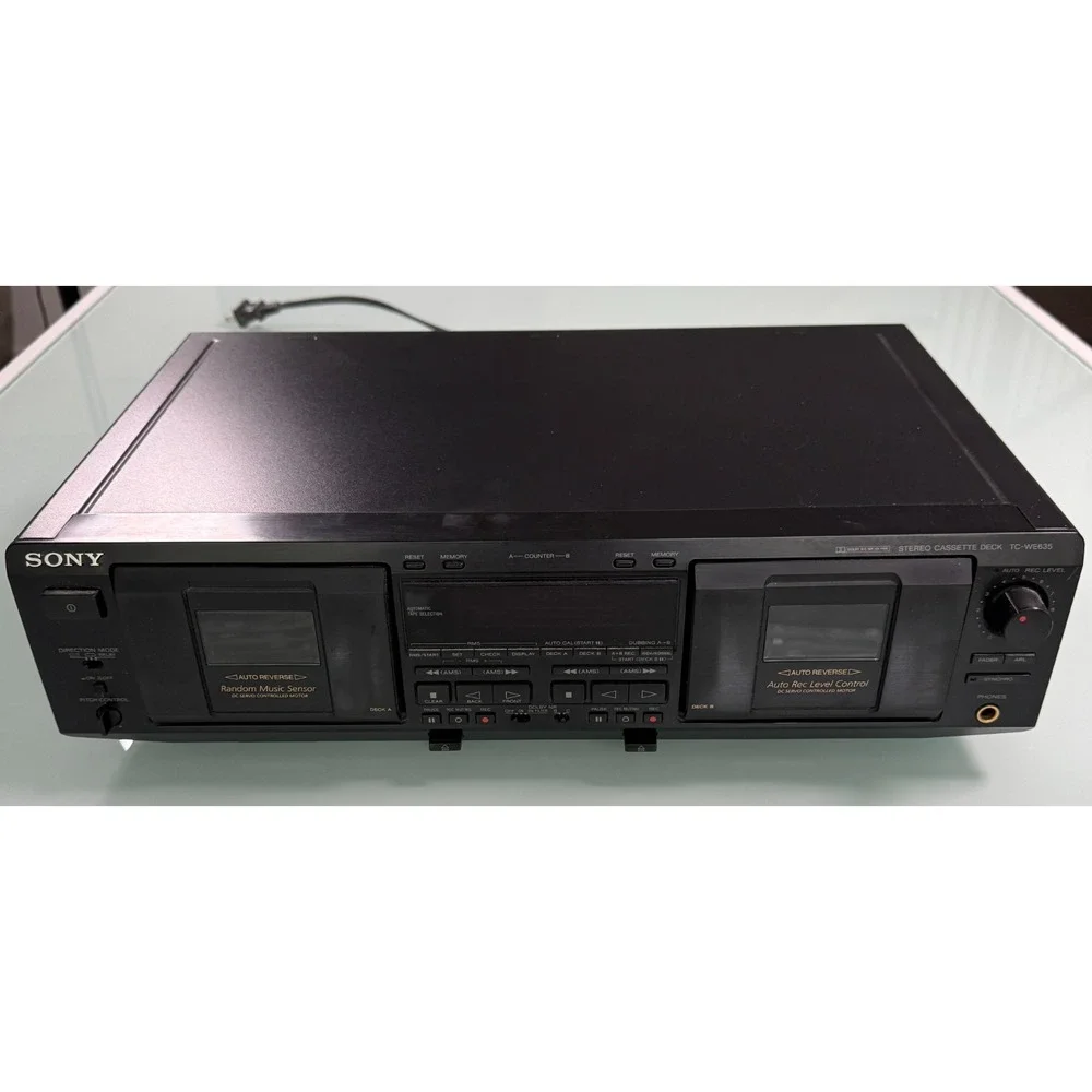 VTG Sony Dual‎ Cassette Deck Model TC-WE635 Serial # 8120476